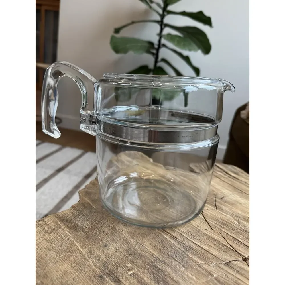 Vintage Pyrex Glass Flameware Percolator Coffee Maker 9 Cups 7759B READ